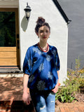 gigi blouse - indigo prints