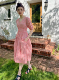 cottage dress - geo print