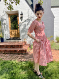 cottage dress - geo print