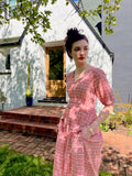 cottage dress - geo print