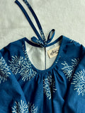 gigi blouse - indigo prints
