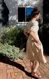cottage dress - pale blue stripe