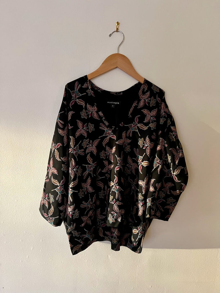 blouse - bird & flower