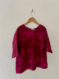 blouse - fucshia