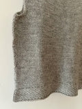 knit vest - silver